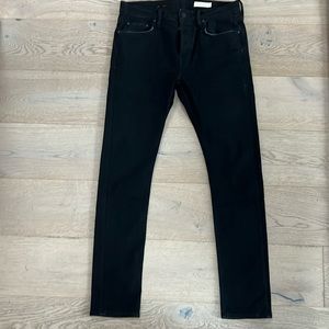 Men's All Saints Black Denim Cigarette Jeans